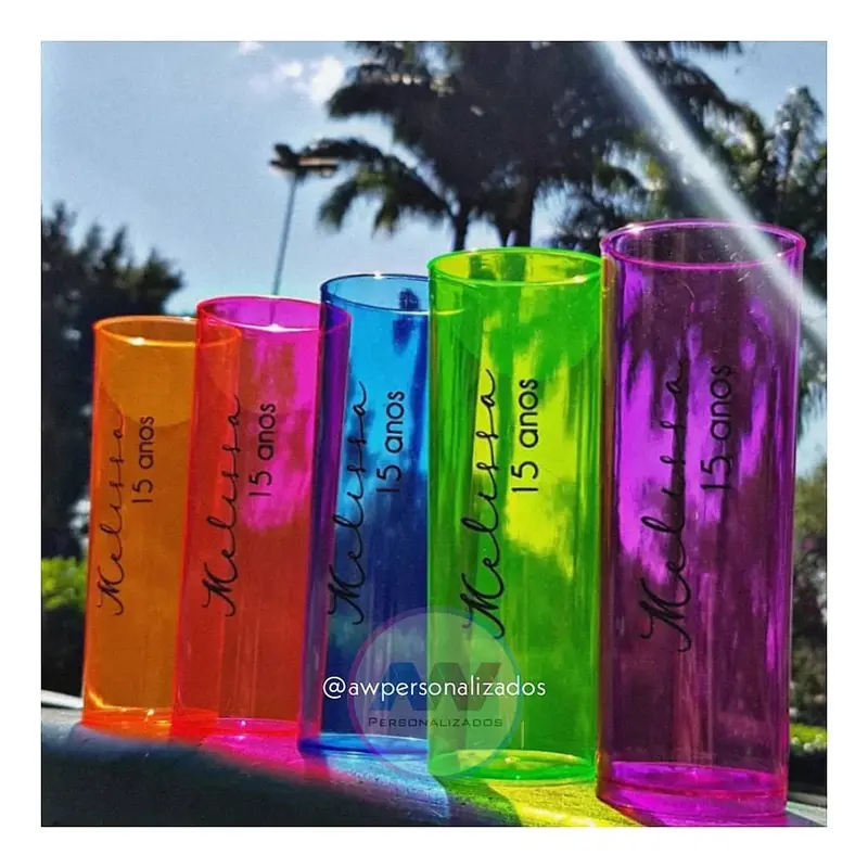 Copo Long Drink 350ml - Cores Translúcidas ou Sólidas